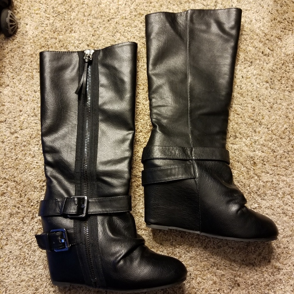 Black Aldo tall boots